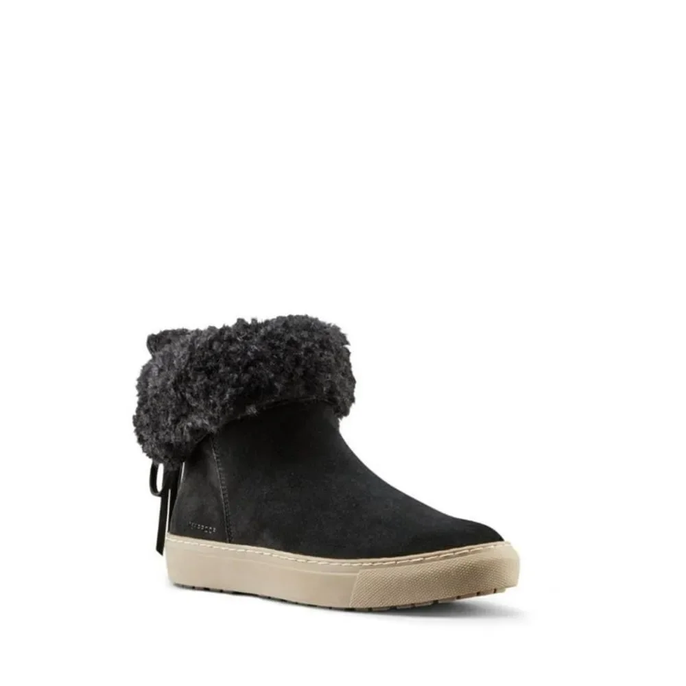 Cougar Devon Black Suede Waterproof Winter Sneaker Boots - Fur-Lined Black Sz 10